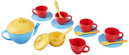 Green Toys service à thé bleu pour animer les goûters et les pique-niques en famille
