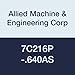 Allied Machine & Engineering 7C216P-.640AS AM300 Coating C2 Carbide (K20) GEN3SYS XT Drill Insert, Series 16, Stainless Steel Geometry, 41/64" Diameter