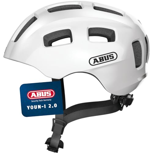 ABUS Unisex adulto, Fahrradhelm, Weiß (Polar White), M (52-57 cm)