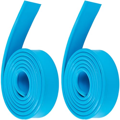 Image of CRASPIRE 2Pcs Squeegee Rubber Replacement 41 Inch Blue Silicone Rubber Blade Replacement Rubber Squeegee Scrubber Refill Head for Windows Shower Doors Glass Cleaning