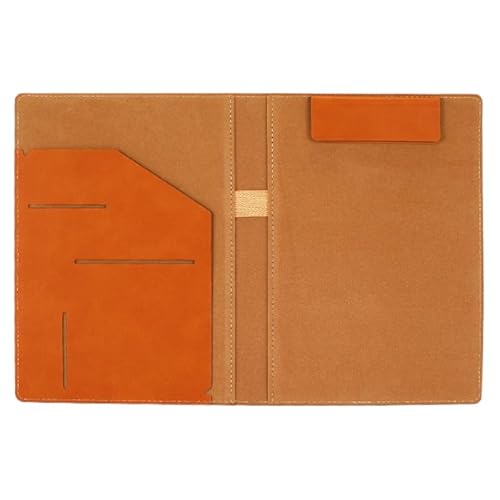 フォルダー、革製A4 A5、マグネット留め具付き、多機能、書類収納、シンプルで持ち運びに便利 (棕色,A4)