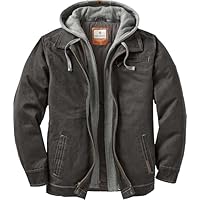 Legendary Whitetails Men's Casual Coat with Hood Waxed Cotton Water Resistant, Tarmac, Large
