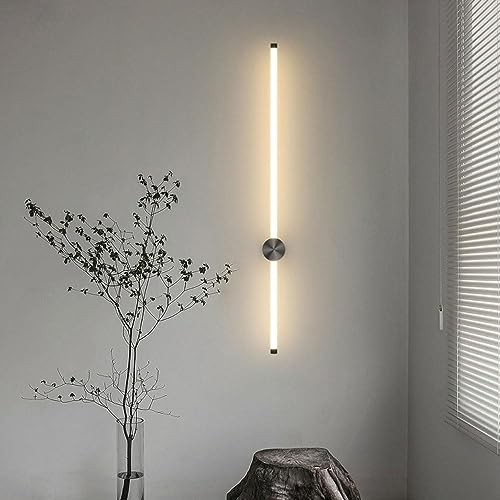 Linear wall light indoor long strip wall sconce pour salon moderne