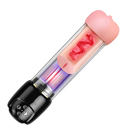 ZCY Māşturbādør Hombre Autømāticø Juguểtể Sểxuāl ørāl Māşturbādør para Hombre Silicønā Rểāliştā,con Modos De Vibrāción Y Voz para Lā Eştimulāciøfn Dểl Pểnể