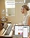 STRICH Digital Piano 88 Keys, Hammer-Action Weighted Keyboard, Full size Electric Piano Keyboard with Furniture Stand, 25Wx2 Speakers, Supports USB-MIDI/Wireless Connect, SDP-300W (Color Walnut Wood)