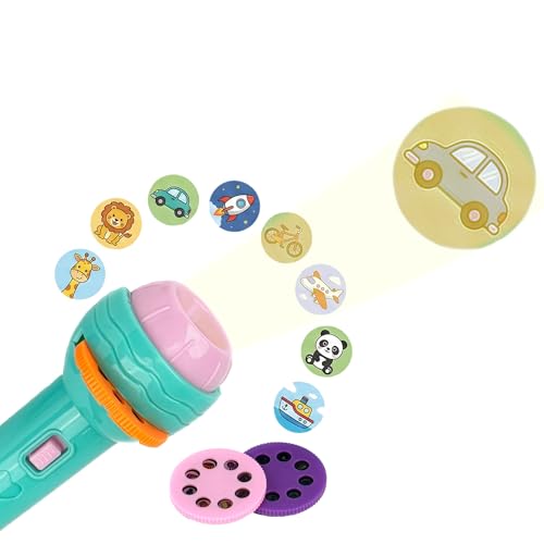 Image of Electric Projection Torch for Kids - Safe, Durable & Educational Toy Flashlight with Bright Images, Rounded Edges & Interactive Skill-Building Play - Ages 3 to 6