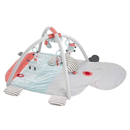 Fehn 059014 Loopy & Lotta - Manta de actividad 3D para bebés y niños pequeños a partir de 0 meses - Dimensiones: 85 x 110 cm