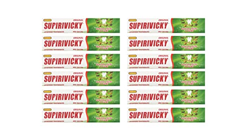 12 X 110g Tubes Siddhalepa Supirivicky Ayurvedic Herbal Toothpaste (12 x 110g) by Siddhalepa Cover