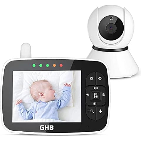 Monitor de vídeo para bebés GHB 720P con pantalla IPS y visión nocturna Cover