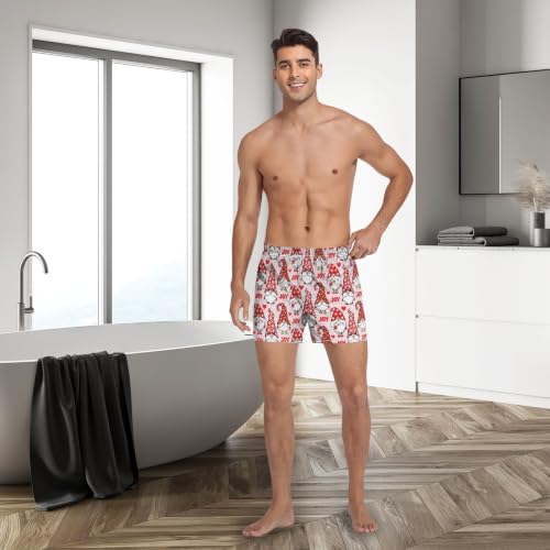 Image of Men's Boxer Shorts Cotton Loose Underwear with Button Fly