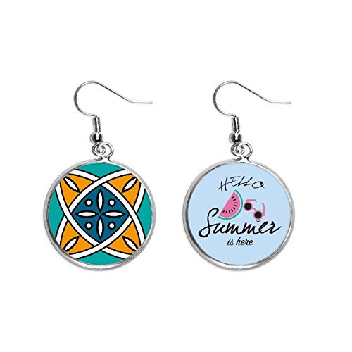 Pendientes de sandía y geometría abstracta estilo Marruecos para verano 1