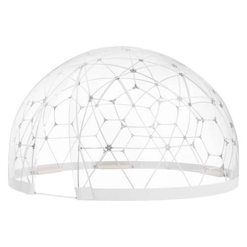 VEVOR Garden Dome Tent House, 12 FT Dome Tent, Upgraded Igloo Tent with PVC Transparent Cover and Window, Waterproof Outdoor Geodesic Dome Camping Shelter for Patio, Dining Backyard, Party