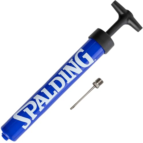 Image of Spalding Sports Ball Pump Kit | Ideal for Basketball, Volleyball, Football, Soccer Ball & Rugby Ball | Complete Hand Pump Kit with Needles