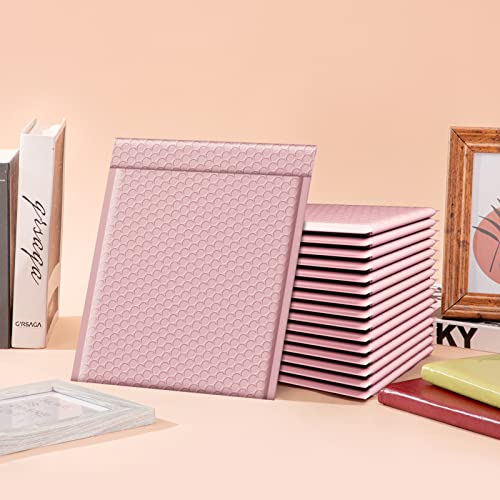 Fuxury Bubble Mailer 8.5X12，Sakura Pink#2 Poly Bubble Mailers,Self Seal Padded Envelopes,Waterproof Bubble Mailing Envelopes,Cushioning Packaging Bags For Books,Clothes, Makeup Supplies 25 Pack #TOP4