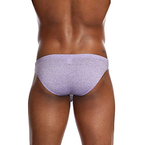 Cueca masculina com bolsa saliente, calcinha de algodão macio, sexy, cintura baixa, fio dental de um