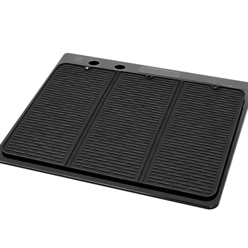 Almohadilla protectora para cubierta de estufa - Alfombrilla protectora para encimera de silicona | Alfombrilla plegable para secar | Alfombrillas para secar el hogar Rv Cafe Apartamento Agri