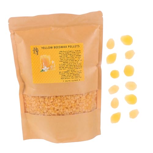 jojofuny Bolitas De Cera Material Casero Plano Velas De Cera De Abeja Bricolaje Pastillas De Cera De Abeja Para Hacer Velas Suministros Para Hacer Velas Cera De Abejas Yellow