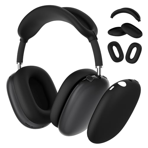 Image of Tobfit Silicone Case for AirPods Max Headphones - Anti-Scratch Cover for Earcups & Headband, Soft & Sweat-Resistant Skin for Apple AirPods Max