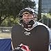 Champion Sports Umpire Exterior Body Chest Protector Pad With Y-Strap - Adjustable Comfort Fit Exterior Chest Protector,Black