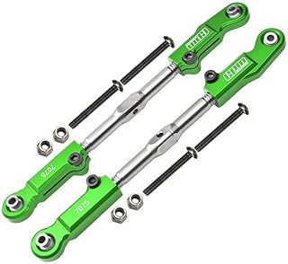 Aluminum 7075-T6 + Stainless Steel Rear Camber Links for Arrma 1/8 4WD Electric Talion 6S BLX ARA106048 Upgrades - Green