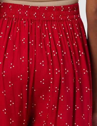 Image of Rangriti Red Liva Palazzo Pants for Women
