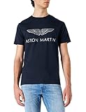 Corte estándar Hackett London Amr Logo Tee Camiseta Hombre, Azul (595 Blue Navy), Large