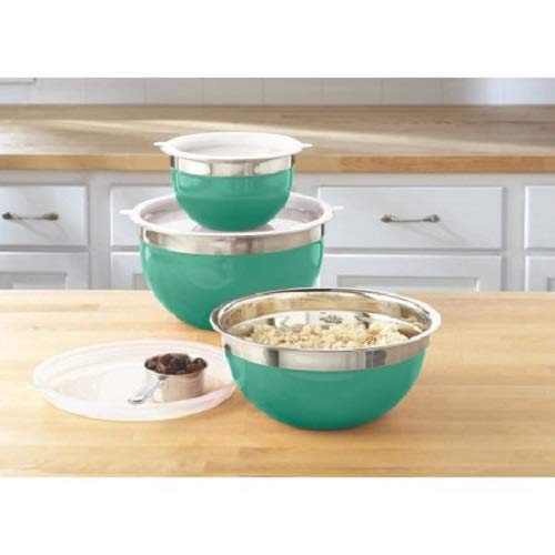 Mainstays 6 Piece Stainless Steel Mixing Bowl Set