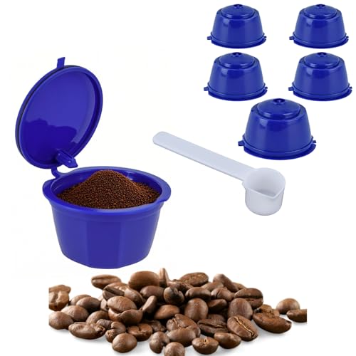 Vibrivio 5 Piezas Cápsulas de Café Reutilizables 50ml con