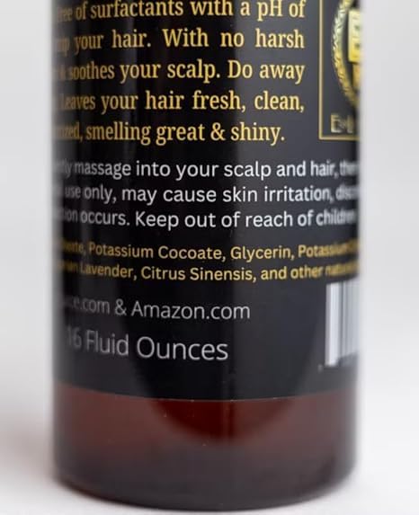 Luxury Castile Moisturizing Shampoo | Designed for Locs, Sisterlocks, Micro Locs, Dread Locs | Detoxing Shampoo | Removes Buildup | Low Suds | No Surfactants | Get Healthy Locs | 8 oz