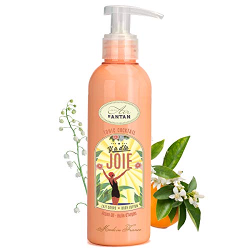 Un Air d’Antan Bodylotion mit Arganöl und Shea Butter Joie, Parfum Erfreuliche Duftnoten aus Orangenblüte, Maiglöckchen,Rosen, Intensiv Pflegend, Belebendes Effekt, Ohne Parabene - Geburtstag - 200ml Cover