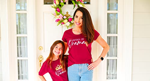 Image of Boy Mama Matching Mommy and Me Outfits Mom Daughter Shirts Mothers Day Outfits Mama Mini Clothing