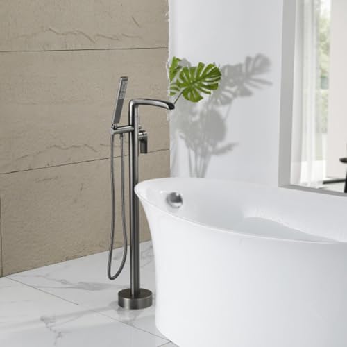 Robinet de mélangeur de douche den autoportant mitigeur cascade sol - 5
