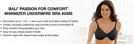 Bali Womens Passion for Comfort Minimizer Bra, Full-Coverage Underwire Bra (Retired Colors) 38C Soft Taupe Check