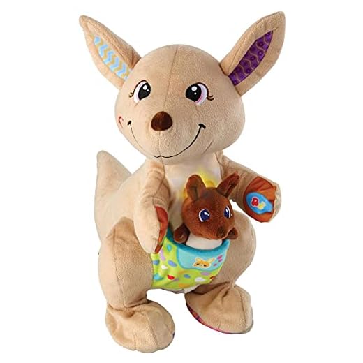 VTech Hop-a-Roo Kangaroo Baby Interactive Toy, Animal Baby Toys for Sensory Play with Music and Sounds, Baby Sensory Toys for Boys & Girls Aged 1, 2, 3 Years Old, 522603
