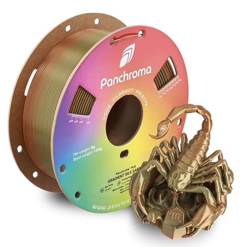 Image of Polymaker Panchroma Gradient Silk Earth PLA 3D Printing Filament 1.75mm 1kg, Smooth Color Transitions, Shiny Silk Finish, High Speed Printing, Ideal for Home Decor, Toys, Cosplay, Miniatures & Gifts