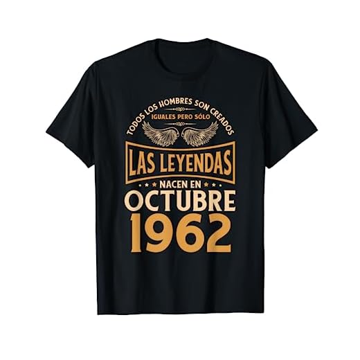 Cumpleaños Hombre Regalos Las Leyendas Octubre 1962 Camiseta