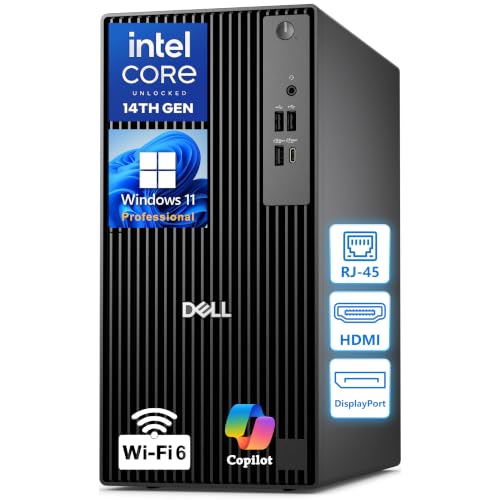 Image of Dell Tower Computers, 14th Gen Intel Processor, 8GB DDR5, 256GB PCIe SSD