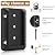 Steel DN Mate 20 PCS Deck Railing Bracket Connectors for 2x4 (Actual 1.5”x3.5”) Wood Post to Handrail Connection, Sturdy Nylon Stair Fence Railing Connectors with Coated Wood Screws,Drill Bit