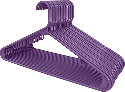 image for Utopia Home Plastic Hangers 30 Pack - Clothes Hanger with Hooks - Dura