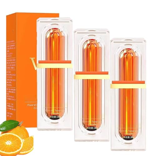 Swarous Multi-VC Natural Makeup Cream - Five Vitamin C Natural Makeup Cream, ELREO Vitamin C Makeup Tone up Cream Korean, Juelreo Five Vitamin C Tone-Up Cream, Moisturizing Face Cream BB Cream (3 PCS)