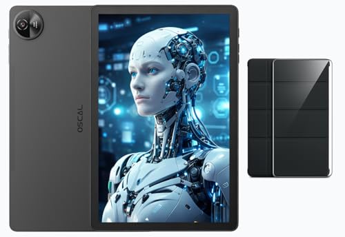 OSCAL Tab Pad 90 | 10,92″ HD+ IPS 60Hz Display | 24GB RAM + 128GB (2TB) | Fotocamera da 13 MP + 8 MP | Batteria da 7700mAh | Android 14 | LTE | GPS | Dual SIM | 2 anni di garanzia | Grigio Spazio