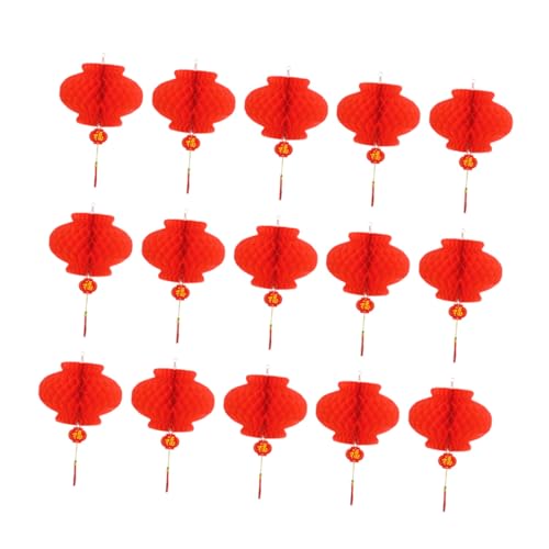 TOBBOMEY De Faroles Colgantes Rojos Plegables De Faroles Chinos Redondos para Decoración Festiva De Año Nuevo Y Festival De Primavera Diámetro Material