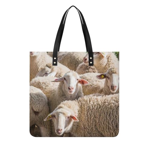 Sac à bandoulière shopper en agneau le parfait compagnon de voyage 39x39cm