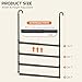Hanging Closet Rod Adjustable Width Height Closet Rods For Hanging Clothes Black Closet Extender Hanging Rod Clothes Space-Saving Hanging Bar Organizer