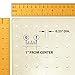 Azar Displays 771620-WHT Plastic Pegboard for Wall Organization - Garage Tool Organizer Wall Mount (Pack of 2) - 1-Sided Durable Wall Panel Organizer (16” W x 20” H x 1” D) - Garage Organizer (White)