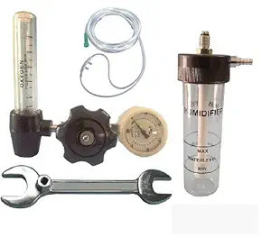 CROSSMED Fine Adjustment Valve with Humidifier Bottle Combo Pack