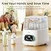 MOLWAY【Upgraded】Baby Bottle Washer, Sterilizer and Dryer, All-in-One Pro Cleaning Machine for Bottles, Pump Parts & Baby Essentials, Effortless Care, Replaces Hand Washing