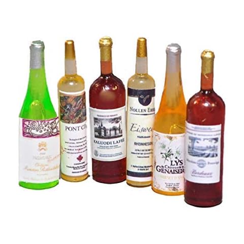 Melody Jane Dolls House Selection of Wine Bottles Miniature Bar Pub Dining Room Accessory Cover