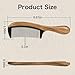 Onedor Handmade Buffalo Horn and Sandalwood Hair Combs - Anti-Static Natural Scent Wooden Detangler (Fine Tooth)