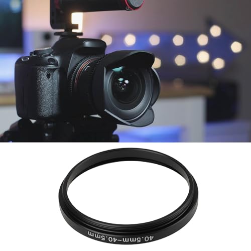 Anillo de extensión para cámara ECSiNG de aluminio, 40,5 mm a 40,5 mm, adaptador de filtro para lentes DSLR y filtros ND, UV, CPL e IR miniatura 4